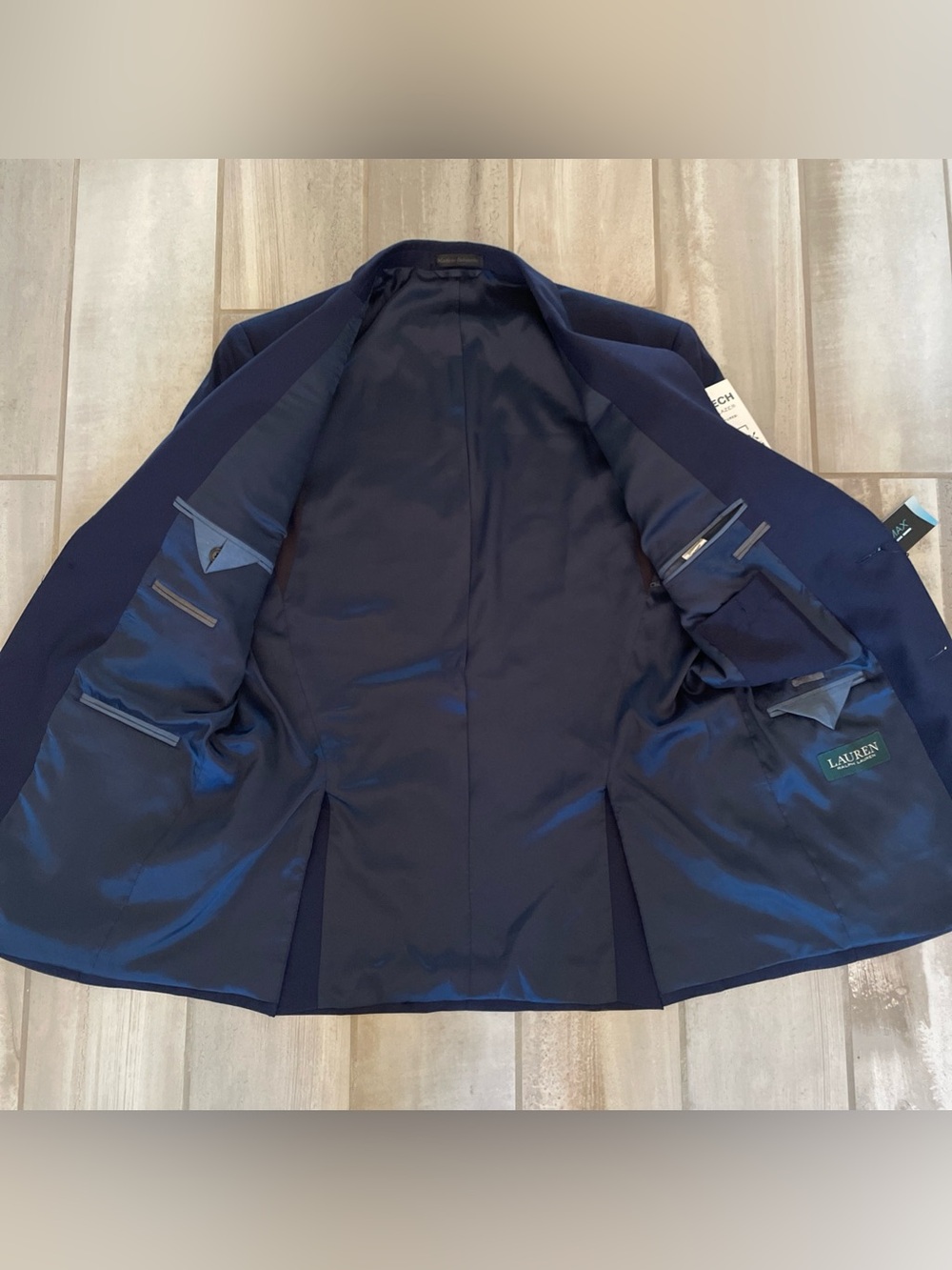 NWT Ralph Lauren Blazer 38R Navy Wool Blend 10 Pocket Old Money Heritage Preppy - Picture 13 of 15